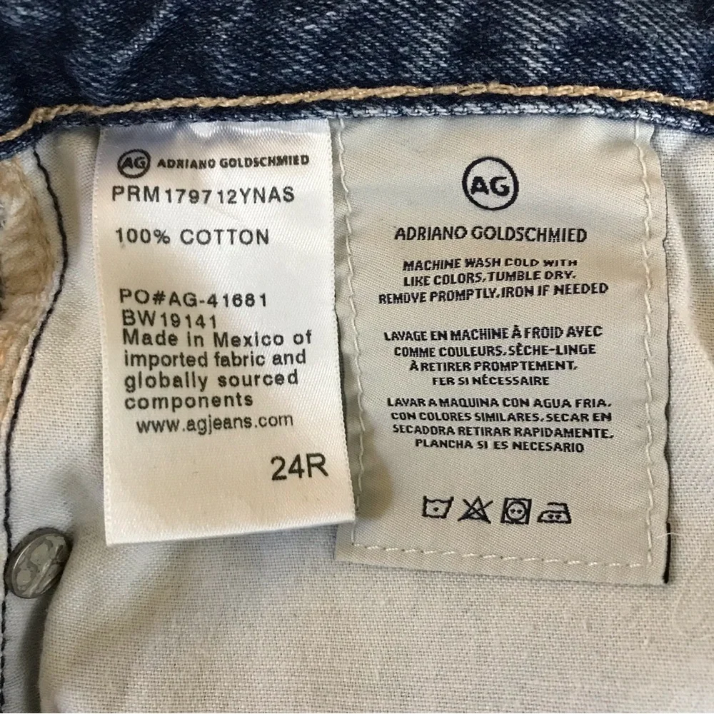 AG Jeans Rhett High Rise Waist Tomboy Boyfriend Vintage Distressed Wide Leg - Picture 3 of 6
